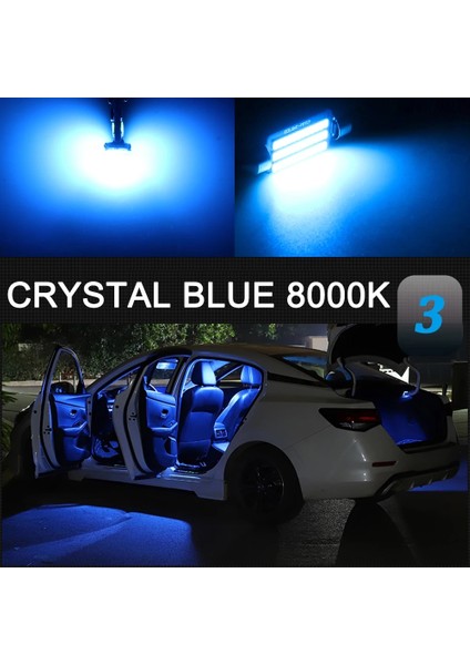 R58 12-15 5 Adet Tarzı Kristal Mavi Aenvtol Canbus Mını R55 R58 R59 R61 R60 F60 F54 Cooper R50 R53 R56 F55 F56 Cabriolet R52 R57 F57 Oto Led Iç Işık Kiti (Yurt Dışından)