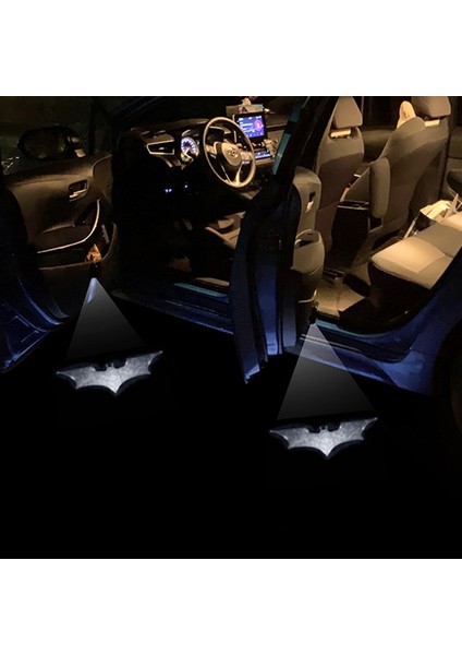 2 Adet Tarzı E Evrensel Led Araba Kapısı Karşılama Işığı Lazer Projektör Logosu Hayalet Gölge Işıkları Kablosuz Dekoratif Lamba Araba Kapısı Işık Aksesuarı (Yurt Dışından)