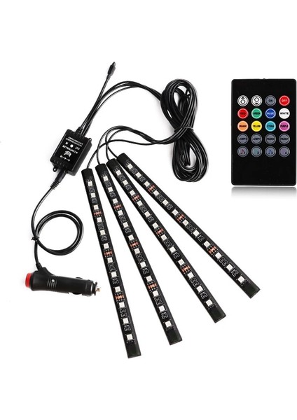 48Led Usb Uzaktan Kumandası Led Araba Ayak Işığı Usb Kablosuz Uzaktan Müzik Kontrollü Ortam Lambası Çoklu Modlar Otomotiv Iç Dekoratif Işıklar 12V (Yurt Dışından) fiyatları