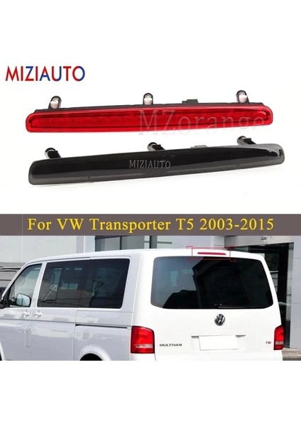 Siyah Vw Transporter T5 7Ea Için Üçüncü Fren Lambası Led Yüksek Seviye Montajlı Ek Arka Kuyruk Durdurma Sinyali Uyarı Lambası (Yurt Dışından)