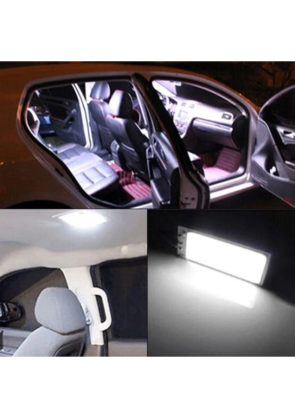 2 Adet 36 Cob Led 2 Adet T10 Cob Led Panel 36 Smd Araba Led Beyaz Işık Ba9S Dome Ampul Adaptörü İle Okuma Lambası Oto Iç Işıklar (Yurt Dışından)