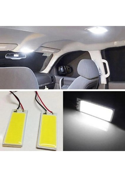 2 Adet 36 Cob Led 2 Adet T10 Cob Led Panel 36 Smd Araba Led Beyaz Işık Ba9S Dome Ampul Adaptörü İle Okuma Lambası Oto Iç Işıklar (Yurt Dışından)