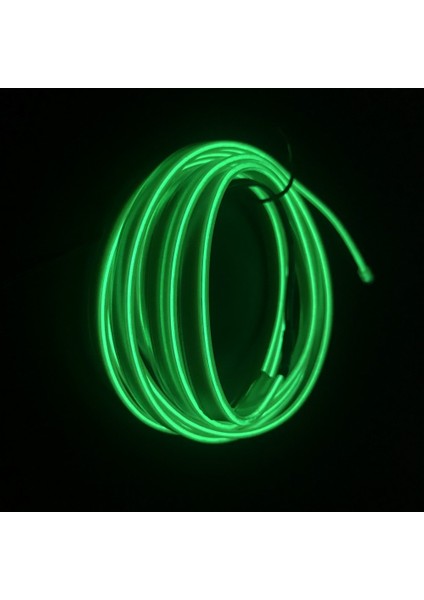 Beyaz Stil Yeşil Neon El Tel Dize Şerit Halat Tüp Işık Araba Dıy Projesi Için Esnek Ortam Işıkları Oto Dekoratif Aksesuarlar (Yurt Dışından)