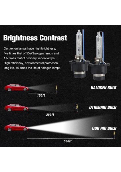 8000K Tarzı No.1 Boyutu 2 Adet Xenon D1S D2S D3S D4S 35W Xenon Standart Far Araba Haedlight 4300K 6000K 8000K Otomatik Sis Ampul Far (Yurt Dışından)
