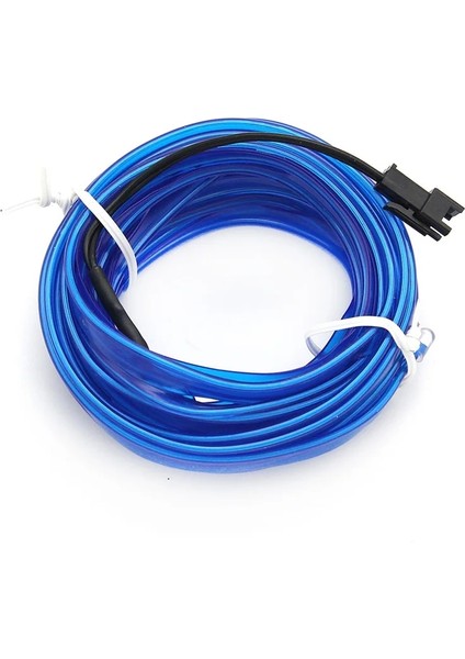 Mavi Stil 1M Sadece El Teli Esnek Led Şerit Neon El Tel Araba Atmosfer Lambası 12V 10 Renk Oto Iç Dıy Dekorasyon Ortam Işığı (Yurt Dışından)
