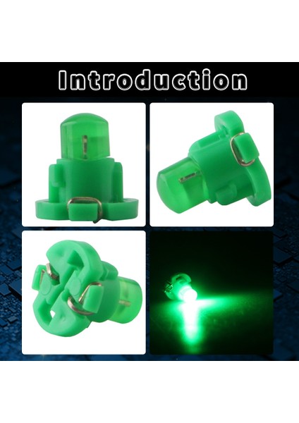 Yeşil T4.2 Cob 1 Smd Led Pano Gösterge Paneli Işık Araba Ampul Yan Gösterge Iç Beyaz Kırmızı Amber Yeşil (Yurt Dışından)