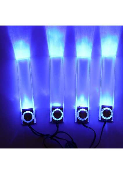 12V 4Led Araba Oto Iç Atmosfer Işıkları Zemin Dekorasyon Lambası Açık Mavi Araba Led Işıkları (Yurt Dışından) modelleri