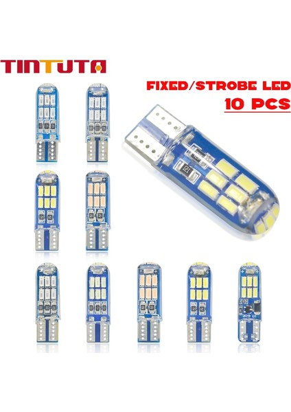 Flaş Stili Kehribar W5W T10 Led T10 Strobe Led Flaş Led W5W Silika Jel 15Smd Led Park Ampulü Otomatik Kama Boşluk Lambasıcanbus Silic (Yurt Dışından) fırsatları
