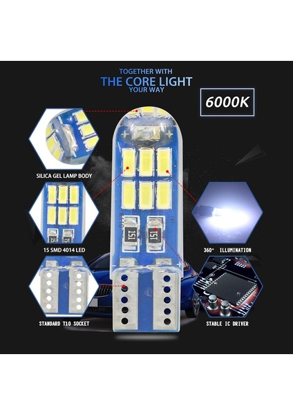 Flaş Stili Kehribar W5W T10 Led T10 Strobe Led Flaş Led W5W Silika Jel 15Smd Led Park Ampulü Otomatik Kama Boşluk Lambasıcanbus Silic (Yurt Dışından) indirimleri