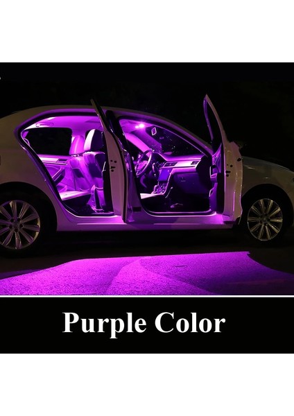 E65 E66 - 14 Adet Tarzı Mor Zoomsee Bmw Serisi E87 E81 F20 E46 E90 E91 E92 E93 E39 E60 E61 F10 F11 E38 E65 E66 Canbus Araba Led Iç Işık Kiti (Yurt Dışından)