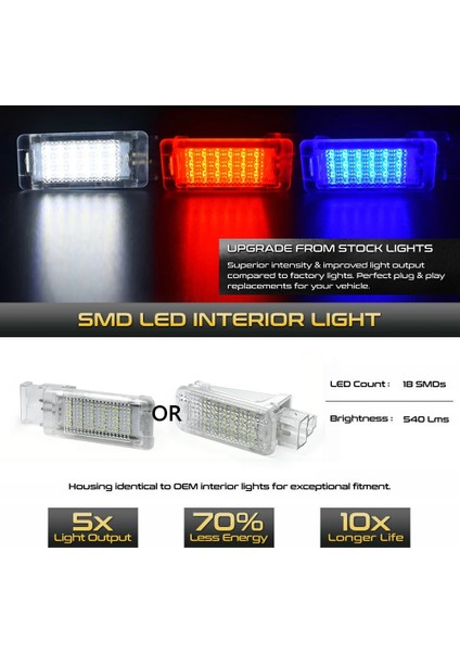 Tılsım Mavisi 1 2 Adet Led Ayak Bölmesi Işık Bagaj Bölmesi Torpido Gözü Lambaları Audi A4 B5 B6 B7 B8 A3 A A5 R8 Tt Q5 Q3 Q7 A1 A8 S3 Rs6 (Yurt Dışından) fırsatları