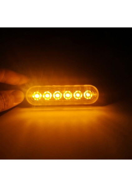 4 Adet Amber Tarzı V 6 Led Işıkları Amberredwhiteblue Araba Römork Kamyon Motosiklet Yan Işaret Lambası Dönüş Işık Çubuğu Göstergeleri Lambası (Yurt Dışından)