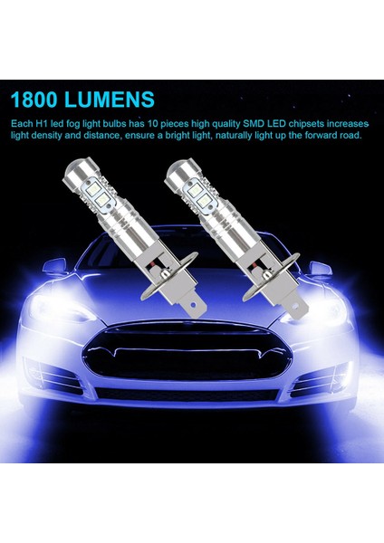 H1 2 Adet Led H1 24V Adanmış Gündüz Çalışan Işık Su Geçirmez Led Cob Araba Sis Lambası Araba Modifikasyon Lambası Beyaz Araba Aksesuarları (Yurt Dışından) fırsatları