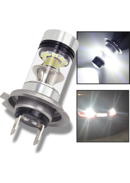 6500 K Stili Beyaz 1X Yüksek Li Led Araba Sis Lambası H1H3H4H7H8H 6500K Beyaz Işık Süper Parlak Sis Lambası Ampul Tak Ve Çalıştır 12V (Yurt Dışından)