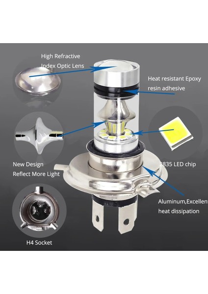 6500 K Stili Beyaz 1X Yüksek Li Led Araba Sis Lambası H1H3H4H7H8H 6500K Beyaz Işık Süper Parlak Sis Lambası Ampul Tak Ve Çalıştır 12V (Yurt Dışından) modelleri