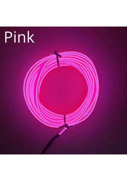 1M Usb Sürücü Stili Pembe Araba Iç Atmosfer Lambası Karşılama Işığı Kapı Işıkları Otomatik Led Şerit Tel Halatlar Tüp Hattı Usb Sigara Neon Işıkları (Yurt Dışından)