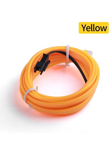 Açık Yeşil Tarzı Sarı Neon Işık Dans Parti Dekor Işık Neon Led Lamba Esnek El Tel Halat Tüp Su Geçirmez Led Şerit (Yurt Dışından)