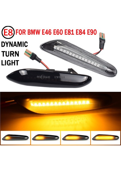 Dinamik Kristal B 2 Adet Bmw Led Dinamik Yan Işaretleyici Dönüş Sinyali Işık E90 E91 E92 E93 E60 E87 E82 E46 Hata Için Sıralı Flaşör Işık (Yurt Dışından) fiyatları