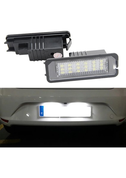 2X18Smd Led Plaka Lambası Vw Golf 6 Vı 5 V Gtı Mk4 Mk5 Mk6 Eos Lupo Scirocco Seat Leon Altea Oem Yedek Ampul (Yurt Dışından)