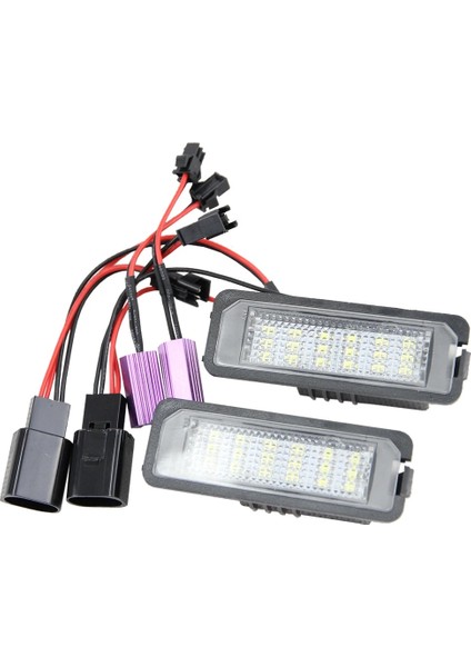 2X18Smd Led Plaka Lambası Vw Golf 6 Vı 5 V Gtı Mk4 Mk5 Mk6 Eos Lupo Scirocco Seat Leon Altea Oem Yedek Ampul (Yurt Dışından) fiyatları