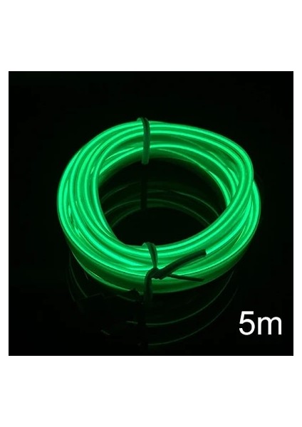 5 Milyon Yeşil M El Cold Line Esnek Araba Işıkları 12V Araba Led Neon El Tel Araba Soğuk Işık Şeridi Üzerinde Oto Lambaları Iç Dekorasyon Lambaları (Yurt Dışından)