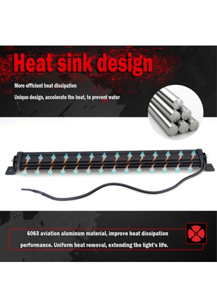 12Led Lamba Boncuk Stili Alüminyum 6D Spot Işın Ince Led Çalışma Işık Çubuğu Tek Sıralı Araba Suv Off Road Lambaları (Yurt Dışından) fırsatları