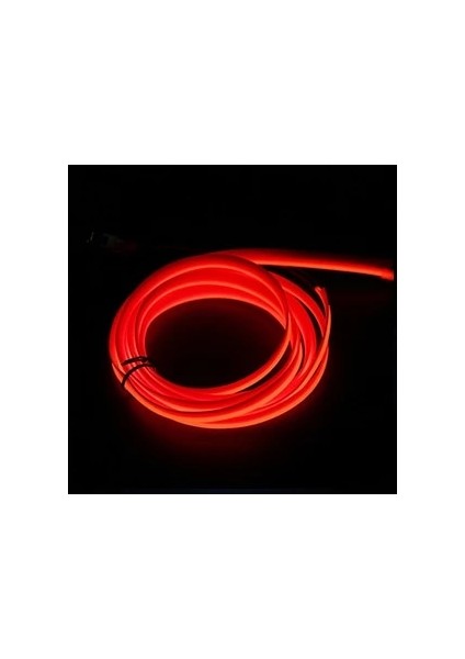 5M Usb Sürücü Stili Turuncu Kırmızı Araba Iç Işık Atmosfer Ortam Işığı Tüp Led Şerit Esnek Neon Lamba Araba Dekorasyonu Için Kızdırma Dize Işık Iç Kısım (Yurt Dışından)