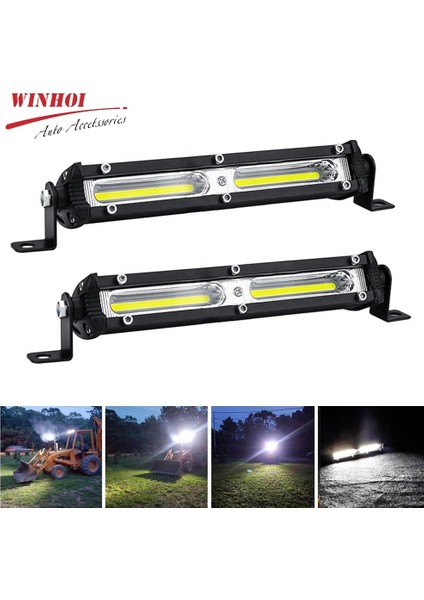 2 Adet Cob 18W Tarzı W Cob Led Işık Barwork Işık Led Spotlar Araba Taşkın Sis Far Kamyon Römork Için 4X4 Aksesuarlar Off Road (Yurt Dışından) fiyatları
