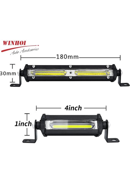 2 Adet Cob 18W Tarzı W Cob Led Işık Barwork Işık Led Spotlar Araba Taşkın Sis Far Kamyon Römork Için 4X4 Aksesuarlar Off Road (Yurt Dışından) modelleri