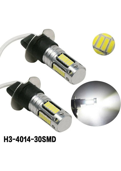 2 Adet H3 Süper Parlak Led Sis Sürüş Drl Ampul Kiti 6000K Beyaz 100W (Yurt Dışından) fırsatları