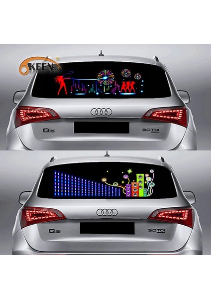 Soğuk Beyaz Led Araç Ön Camı Ses Aktif Ekolayzır Araba Neon El Hafif Müzik Ritim Flaş Lambası Sticker Kontrol Kutusu İle Styling (Yurt Dışından) modelleri