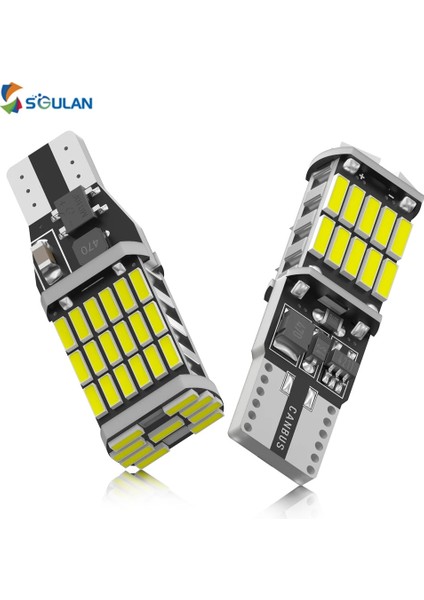 2 Adet Stil T10 Kristal Mavisi 2 T10 W5W W16W 921 Araba Aksesuarları Için Led Led Ampuller Canbus Hiçbir Ev 6000K Beyaz Turuncu Kırmızı Oto Lambası Ters Işıklar (Yurt Dışından) fiyatları