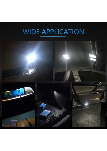 Kehribar Nao T10 Led W5W 1.8W Araba Yan Iç Işıklar 12V Süper Parlak Ampul Oto Beyaz 6000K Park Marker Kubbe Lambaları (Yurt Dışından) fiyatları