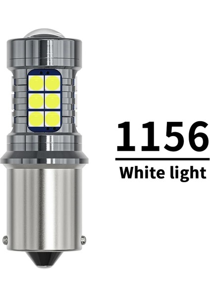 Kırmızı Stil 1156 Ba15S P21W Yeni Araba Led Ampüller T15 W16W Wy16W Canbus Hata Yok Otomatik Yedekleme Rezerv Işıkları Kuyruk Fren Lambası Smd Amber Kırmızı Beyaz 6000K 12V (Yurt Dışından)
