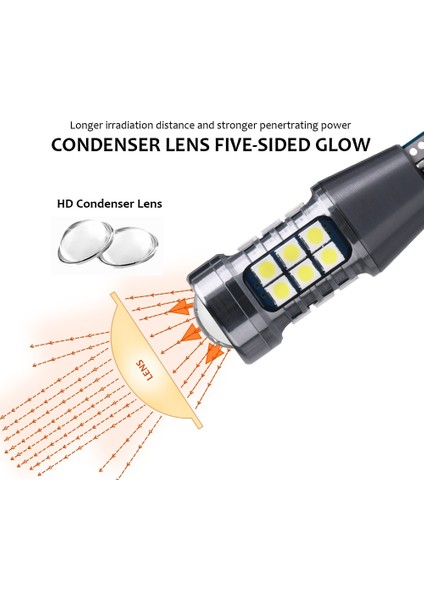 Kırmızı Stil 1156 Ba15S P21W Yeni Araba Led Ampüller T15 W16W Wy16W Canbus Hata Yok Otomatik Yedekleme Rezerv Işıkları Kuyruk Fren Lambası Smd Amber Kırmızı Beyaz 6000K 12V (Yurt Dışından)