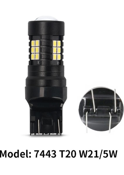 Kırmızı Stil 7443 T20 W21-5W 2X Araba Led Ampul Canbus Tt Baw Bay15D Araba 12 V Beyaz Amber Için Otomatik Geri Lambası (Yurt Dışından)