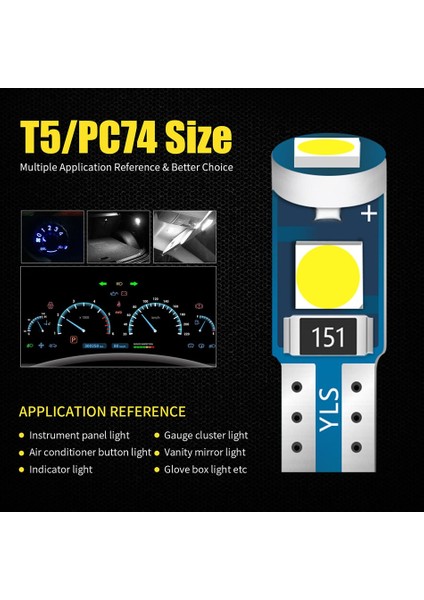 Yeşil Stil T5 W3W Aıleo Yüksek Parlak T5 W1.2W W3W Klima Için Led Düğme Işığı Gösterge Işıkları Pano Uyarı Gösterge Düğmesi (Yurt Dışından)
