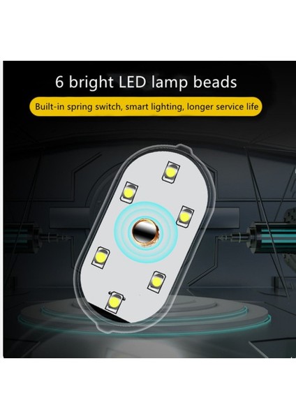 1 Adet Buz Mavisi Led Lamba Araba Tavan Okuma Lambası Dokunmatik Gece Lambası Mini Usb Şarj Işığı Araba Aydınlatma Atmosfer Işığı Araba Iç Işıkları (Yurt Dışından)
