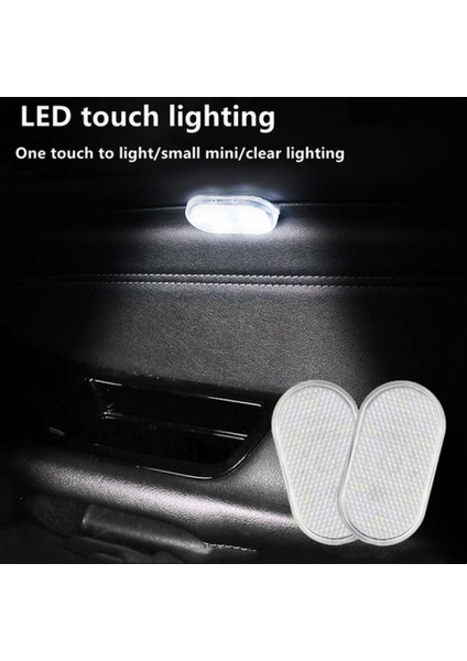1 Adet Buz Mavisi Led Lamba Araba Tavan Okuma Lambası Dokunmatik Gece Lambası Mini Usb Şarj Işığı Araba Aydınlatma Atmosfer Işığı Araba Iç Işıkları (Yurt Dışından)