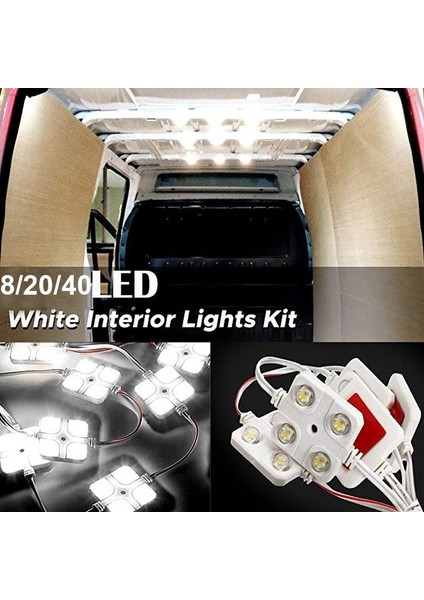 8Led Led Araba Tavan Işık Kiti Van Iç Tavan Aydınlatma Karavan Için Kargo Rv Tekne Römorku Kamyonlar Van Için Iç Lamba (Yurt Dışından) fiyatları