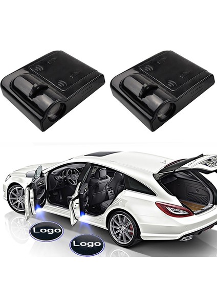 Koltuk Için 1 Adet Yeni Kablosuz Led Araba Kapısı Karşılama Lazer Projektör Logosu Hayalet Gölge Gece Işıkları Araba Styling Aksesuarları Kitleri Koltuk Için (Yurt Dışından)