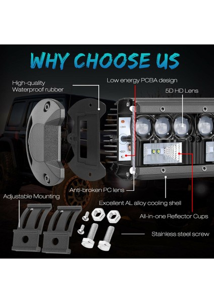Kablolama-Kurşun-2 Işık Stili Nlpear D Led Işık Çubuğu Off Road Traktör Kamyon Suv 4Wd 4X4 Atv 50W 100W 200W Spot Led Çalışma Işığı Araba Sürüş Sis Lambası (Yurt Dışından) modelleri