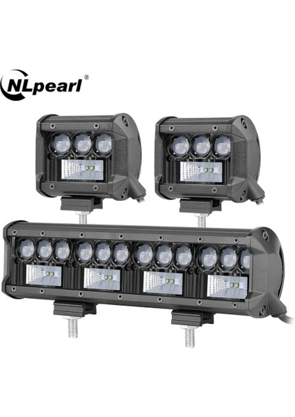 Kablolama-Kurşun-2 Işık Stili Nlpear D Led Işık Çubuğu Off Road Traktör Kamyon Suv 4Wd 4X4 Atv 50W 100W 200W Spot Led Çalışma Işığı Araba Sürüş Sis Lambası (Yurt Dışından) indirimleri
