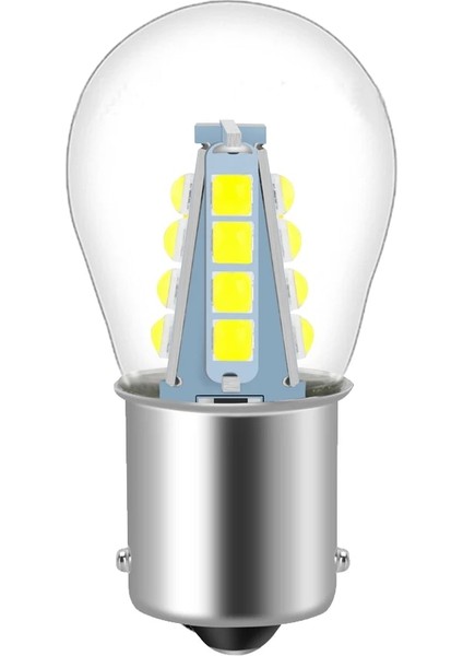 8 Led Sarı Led P21W Ba15S Araba Işığı S Otomatik Araç Ters Dönüş Sinyali Ampul Lambası Drl Beyaz 6000K 12V 24V (Yurt Dışından) indirimleri