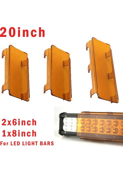 20 Inç Amber Kapak Stili Led Çalışma Işığı Çubuğu Toz Korumalı Koruyucu Led Işık Için Amber Şeffaf Siyah Kırmızı Beyaz Renk Kapakları (Yurt Dışından)