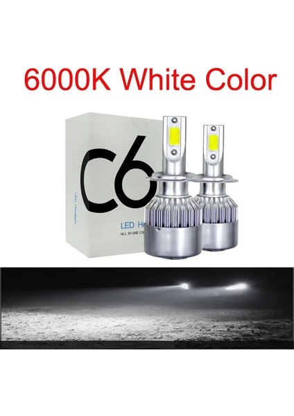 H3 Stili 6000K Oto Led Buz Ampul Için Led Far Araba Led Işık H4 H8 H Hb3 Bh4 H1 Otomobil Diyot Lambaları Led Ampul H7 Sis Lambası (Yurt Dışından)