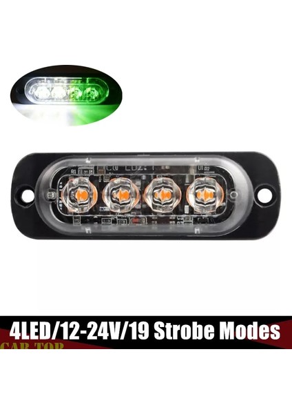 Ca268-Wg 4Led Araba Flaş Uyarı Işığı Izgara Yanıp Sönen Arıza Acil Durum Işık Araba Kamyon Römork Işaret Lambası Arabalar Için Led Yan Işık (Yurt Dışından)