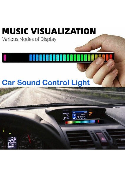 Gümüş 40 Işıklar Araba Ses Kontrol Işığı Rgb Sesle Etkinleştirilen Müzik Ritim Ortam Işıkları, 32 Led 18 Renk Araba Iç Ev Dekorasyon Lambası (Yurt Dışından) fiyatları
