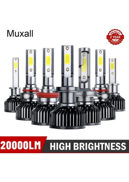 H1 Stili 6000K Soğuk Beyaz Muxall Yeni Gelenler Led H4 H7 Mini Araba Far Ampulleri W Lm Hır2 H11 Sis Farı Styling Hb3 Hb4 H1 H3 H8 H9 12V (Yurt Dışından)
