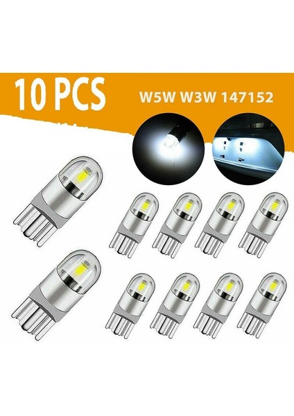 Beyaz Stil K Canbus T W5W Dome Lisans Yan Işaret Led Ampul Beyaz (Yurt Dışından)